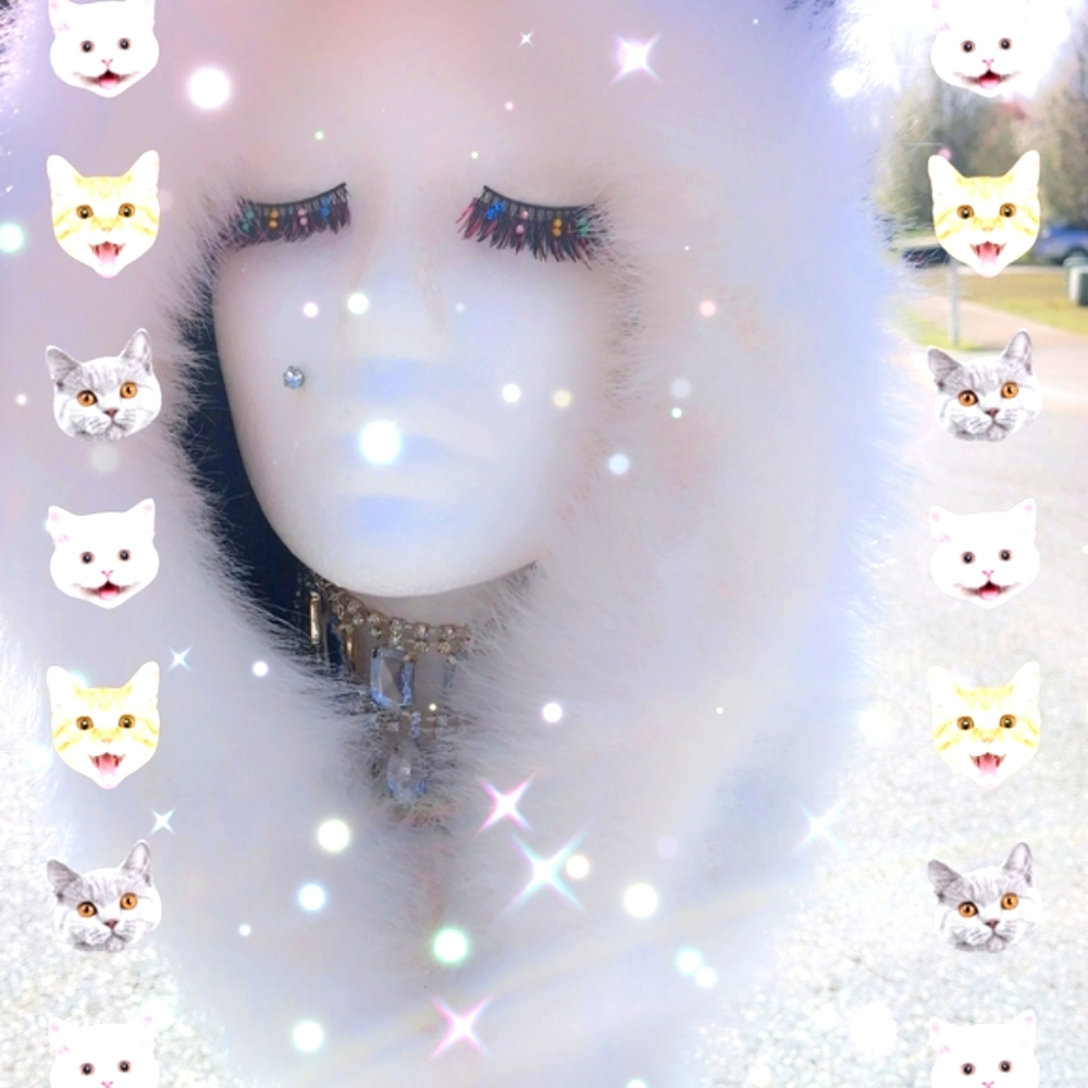 🐈‍⬛️❤️NEW feline fabulousity hoodie scarf- fashion ✨️ ♥️ 😍 🐈‍⬛️💃🤍